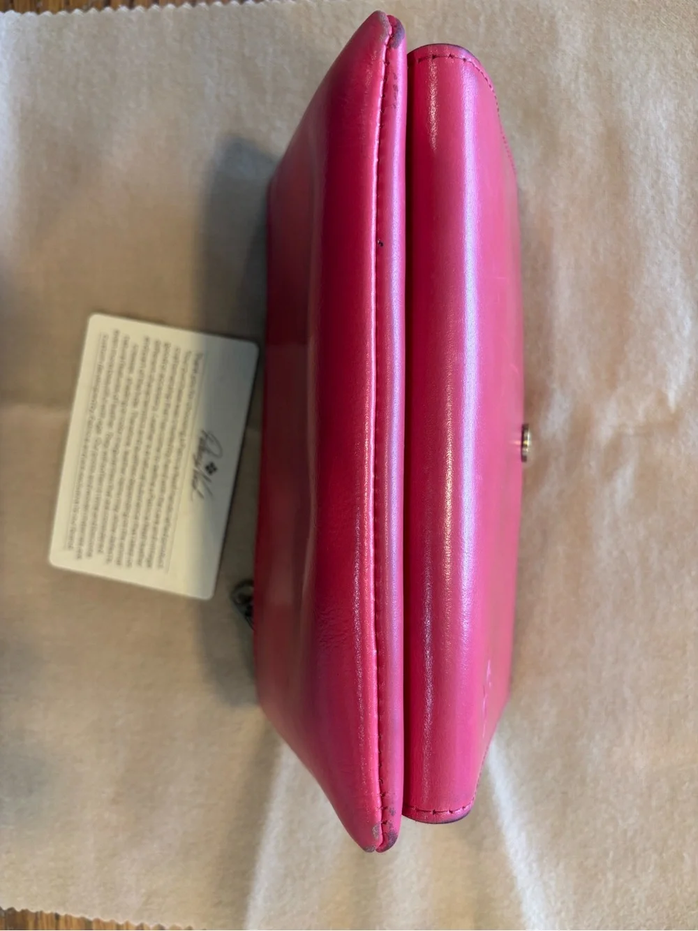 Patricia Nash Pink Leather Continental Wallet with Zip and Snap